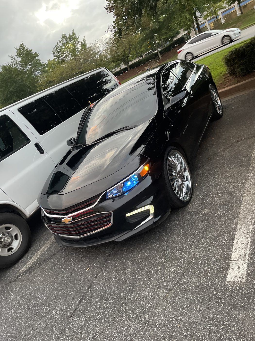 Sedan serviced at the shop
